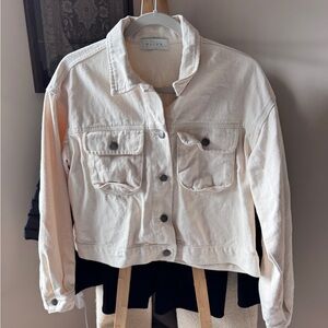 Cream Denim Jacket